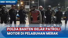 Pastikan Keamanan Pemudik, Polda Banten Gelar Patroli Motor di Area Pelabuhan Merak