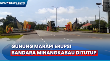 Gunung Marapi Erupsi Bandara Minangkabau Ditutup, 29 Penerbangan Terganggu