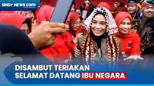 Melihat Antusiasme Ribuan Relawan Wanita Sambut Siti Atikoh di Lampung