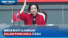 HUT ke-51 PDIP, Megawati Ajarkan Salam Pancasila 3 Kali: Saya Nggak Mau 1 dan 2