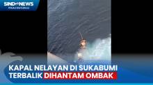 Dihantam Ombak, Kapal Nelayan Terbalik di Perairan Ujung Genteng