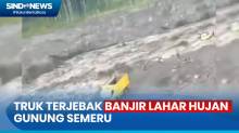 Truk Tambang Terjebak Banjir Lahar Hujan Gunung Semeru