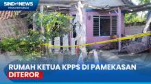 Rumah Ketua KPPS di Pamekasan Dilempar Peledak hingga Rusak, Polisi Turun Tangan