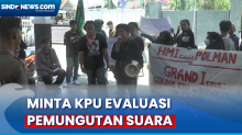 Demo Mahasiswa HMI di Kantor KPU Sulawesi Barat Ricuh, Saling Dorong hingga Nyaris Adu Jotos dengan Aparat