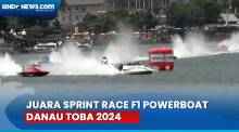 Raih 10 Poin, Jonas Andersson Juara Sprint Race F1 Powerboat Danau Toba 2024