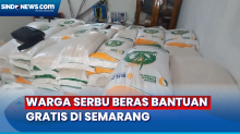 Harga Masih Tinggi, Ratusan Warga Serbu Beras Bantuan Gratis di Semarang