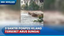 Seberangi Sungai, 3 Santri Ponpes Hilang Terseret Arus di Bandung
