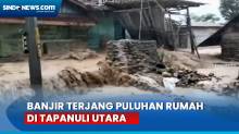 Sungai Aek Botik Jebol, Puluhan Rumah di Tapanuli Utara Terendam Banjir