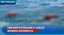 Tim SAR Gabungan Evakuasi 3 Jasad Warga Rohingya yang Mengapung di Perairan Aceh