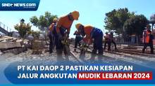 PT KAI Daop 2 Perbaiki Jalur Rel Kereta Jelang Arus Mudik Lebaran 2024