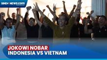 Jokowi Nobar Bareng Menteri, Saksikan Timnas Indonesia Kalahkan Vietnam 3-0