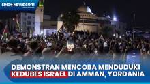 Ribuan Aktivis Mengepung Kedutaan Israel di Yordania sebagai Respons  Perang Israel di Gaza