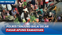Gelar Pasar Apung Ramadhan, Polres Tanjung Balai Jual Aneka Sayur dan Sembako Murah