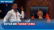 Momen Saksi Fakta Jawab Ngegas Bikin Ketua MK Tahan Tawa