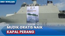 Naik KRI Banda Aceh, Ratusan Pemudik Tiba di Pelabuhan Tanjung Emas Semarang