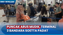 Puncak Arus Mudik, Terminal 3 Bandara Soekarno-Hatta Dipadati Pemudik