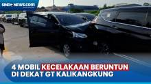 4 Mobil Terlibat Kecelakaan Beruntun di Dekat GT Kalikangkung