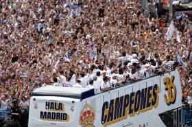 Potret Pesta Kemenangan Real Madrid Rengkuh Gelar Juara LaLiga ke-36 di Plaza de Cibeles