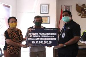 Dampak Corona, AP I Salurkan Program Kemitraan Bantu UKM di Manado