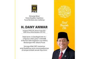 Anggota DPRD DKI Dany Anwar Meninggal di RSAL