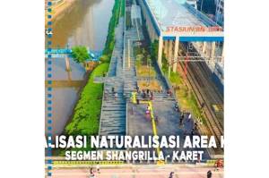 Via IG, Anies Pamer Realisasi Naturalisasi Sungai Segmen Shangrilla-Karet