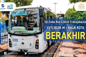3 Bulan Berlalu, Uji Coba Bus Listrik Transjakarta Berakhir