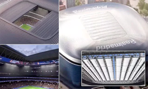 Real Madrid Pamer Progres Renovasi Stadion Santiago Bernabeu