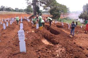 Sepekan Terakhir, Pemakaman Pasien COVID-19 di TPU Pondok Ranggon Menurun