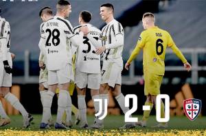 Ronaldo Borong Dua Gol ke Gawang Cagliari, Juventus Cetak Clean Sheet Pertama di Serie A
