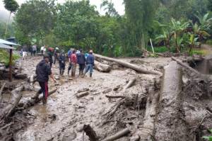 Banjir Bandang Terjang Puncak Bogor, Air Sungai Meluap hingga ke Kebun Teh
