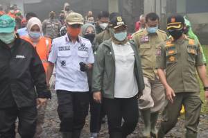 Tinjau Lokasi Banjir Bandang Gunung Mas, Bupati Bogor : Pengungsi Aman