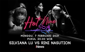 Turnamen Biliar Hot Nine Pertemukan Pebiliar Cantik Silviana Lu vs Rini Nasution