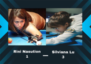 Turnamen Biliar Hot Nine: Silviana Lu dari Papua Taklukkan Atlet Sumatra Utara Rini Nasution