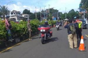 Polisi Amankan Pengendara Moge yang Lolos Operasi Ganjil Genap di Kota Bogor
