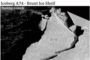 Detik-detik Gunung Es Raksasa A74 Memisahkan Diri dari Antartika