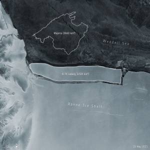 Bongkahan Es Terbesar di Dunia, Sebesar Pulau Majorca Hanyut