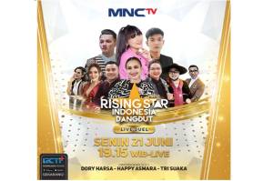 Live Duel Malam Ini, Happy Asmara, Dorry Harsha, dan Trisuaka Mampir di Rising Star Indonesia Dangdut