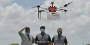 Tangani COVID-19, India Pakai Drone Kirim Vaksin ke Daerah Pelosok