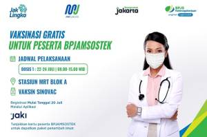 BPJS Ketenagakerjaan dan MRT Jakarta Gelar Vaksinasi untuk Pekerja