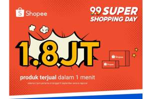 Shopee 9.9 Super Shopping Day Dimulai, Sebanyak 1,8 Juta Produk Terjual dalam Satu Menit