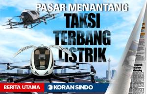 Taksi Terbang Listrik Hadir, Sandiaga Sebut Indonesia Pasar Potensial