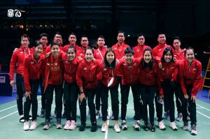 Jersey Tim Bulu Tangkis Indonesia di Piala Sudirman 2021 Banjir Pujian