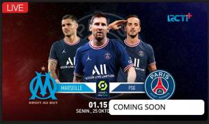 Live Streaming RCTI Plus, Marseille vs PSG: Lionel Messi Cs Jaga Tradisi Menang