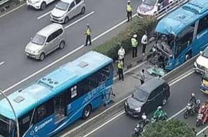 Polisi Belum Tetapkan Tersangka Kasus Kecelakaan Bus Transjakarta
