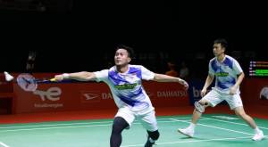 Hasil Indonesia Masters 2021: Ahsan/Hendra Jinakkan Popov Bersaudara