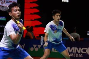Hasil Indonesia Open 2021: Pramudya/Yeremia Kerja Keras Singkirkan Lane/Vendy