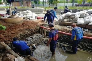 Atasi Genangan Air di Jalan RE Martadinata Ancol, Pemkot Jakut Bangun Kolam Olakan