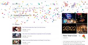 Ucapan Selamat Tahun Baru 2022 ala Google Doodle, Unik!