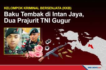 Dua Prajurit TNI Gugur Baku Tembak dengan KKB di Intan Jaya
