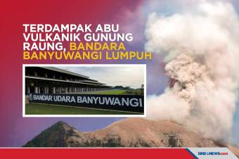 Terdampak Abu Vulkanik Gunung Raung, Bandara Banyuwangi Lumpuh